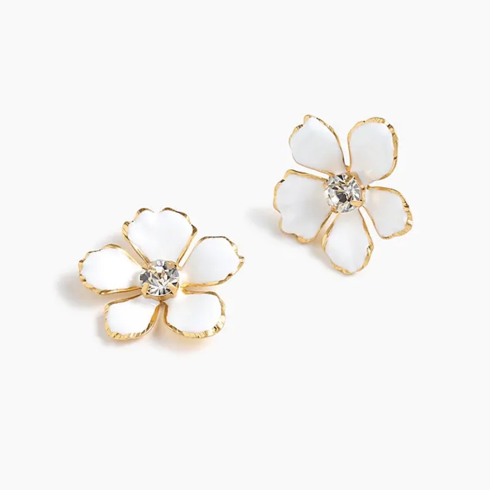 J. Crew‎ Women's Statement Enamel Pansy Earrings